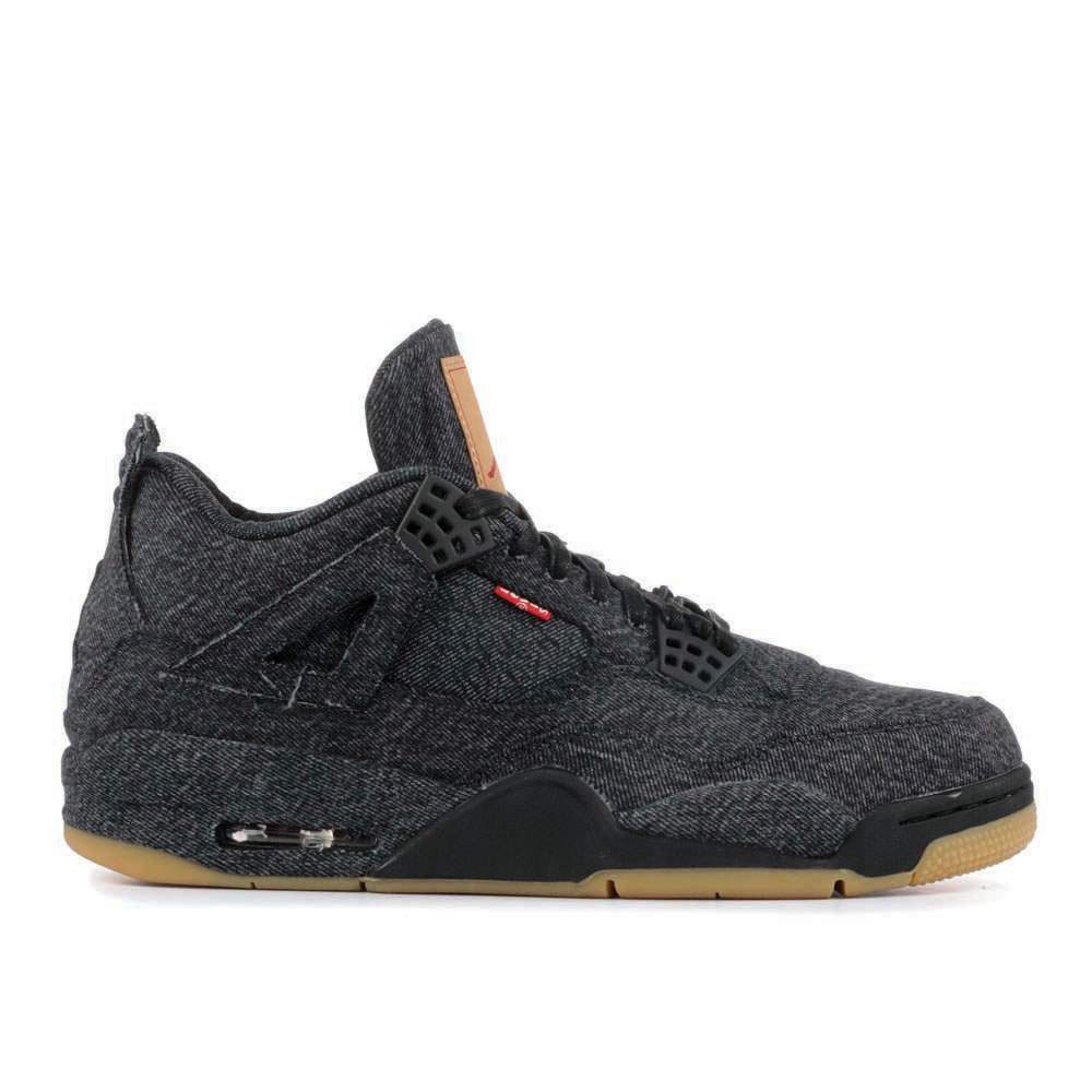 Levi’s x Air Jordan 4 Retro ‘Black Denim’ Everlasting Sneaker Sneakers - Vint...