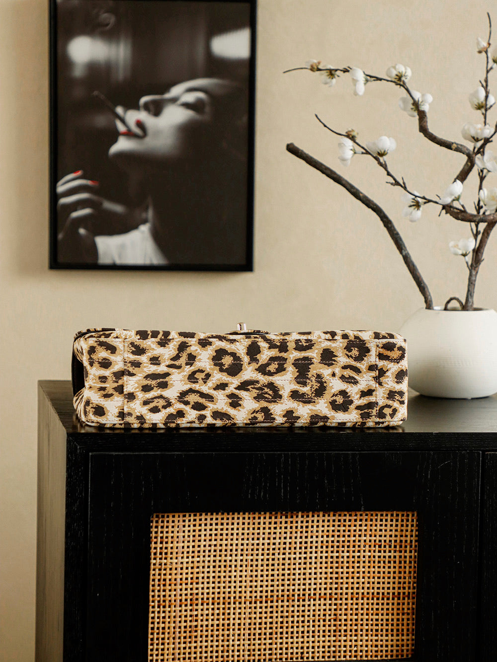 Chanel 2026 Flap Bag 33cm Leopard Calfskin 339085