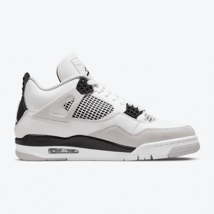 Jordan 4 Retro Military Black Sneakers - Cushioned Stride