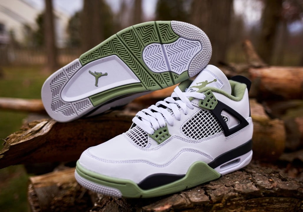 Jordan 4 Retro Seafoam Sneakers - Hype Release | Colorway of the Year
