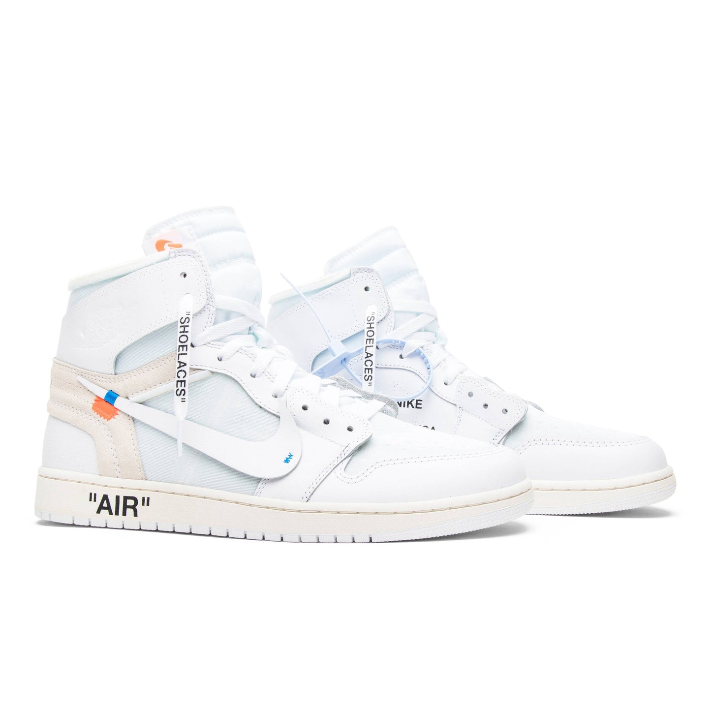 Off-White x Air Jordan 1 Retro High OG White 2018 AQ0818-100 Sneakers - Prime...