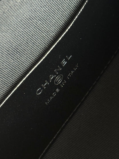 Chanel 2026 Bowling Bag 18.5cm Full Black Lambskin