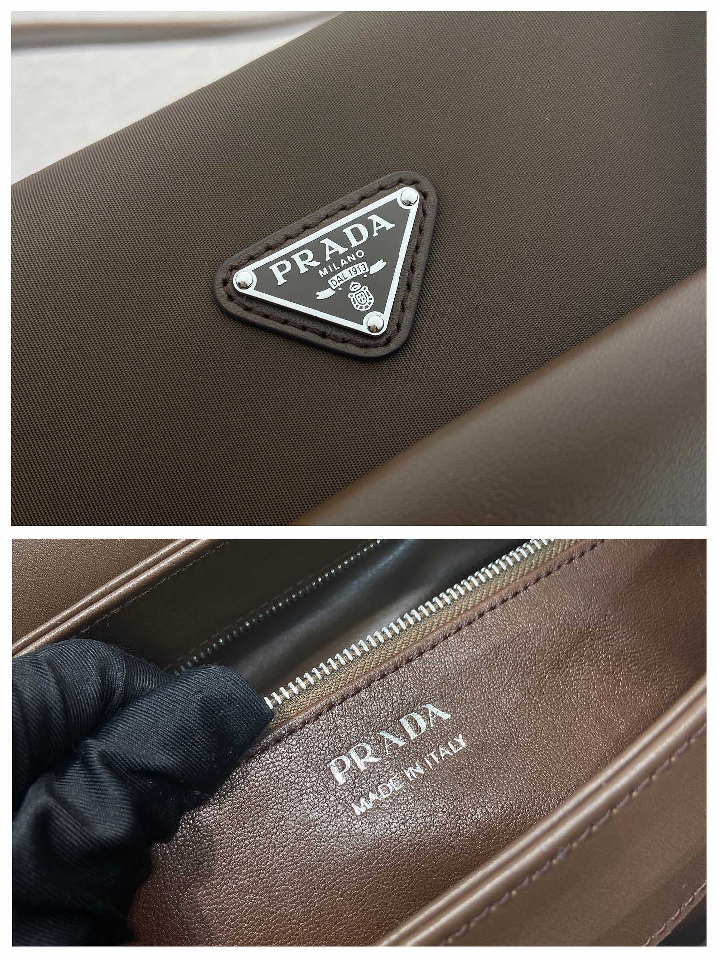 Prada 2026 Passage Bag 28cm Brown Leather 282814