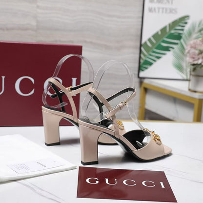 Gucci Signora Sandal 85mm Nude Sheepskin