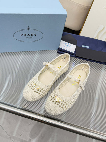 Prada 2026 Ballet Flat Wool 715518