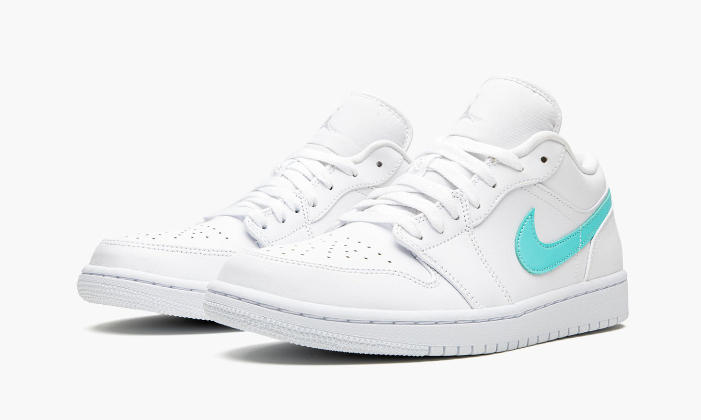 Air Jordan 1 Low Multicolor Swoosh Sneakers - Cushioned Stride
