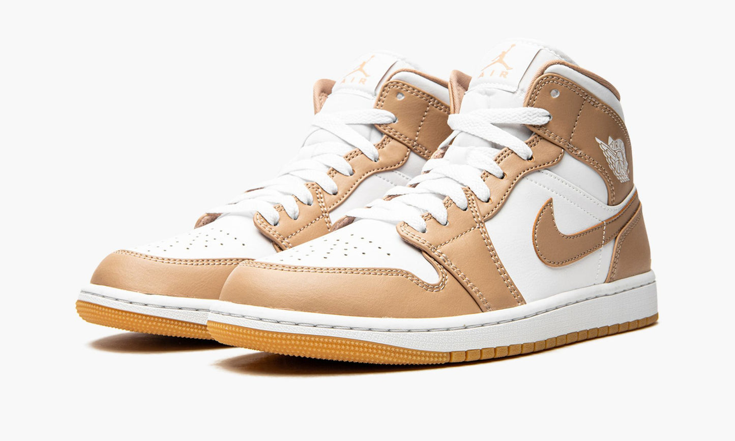 Air Jordan 1 Mid “Tan / Gum” Sneakers - Vintage Inspired