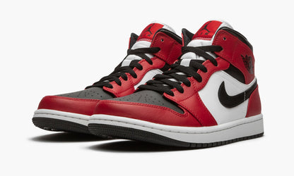 Air Jordan 1 Mid Chicago Black Toe Sneakers - Limited Edition