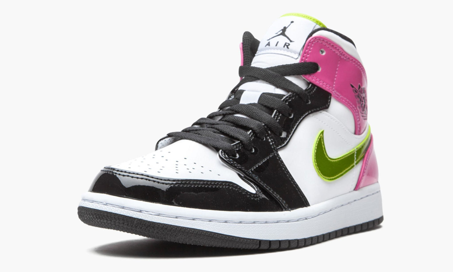 Air Jordan 1 Mid SE “Cyber / Active Fuchsia” Sneakers - OG Colorway
