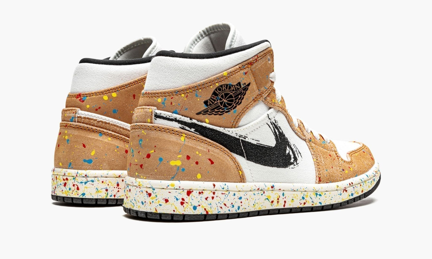 Air Jordan 1 Mid SE Brushstroke Sneakers - Retro Runner