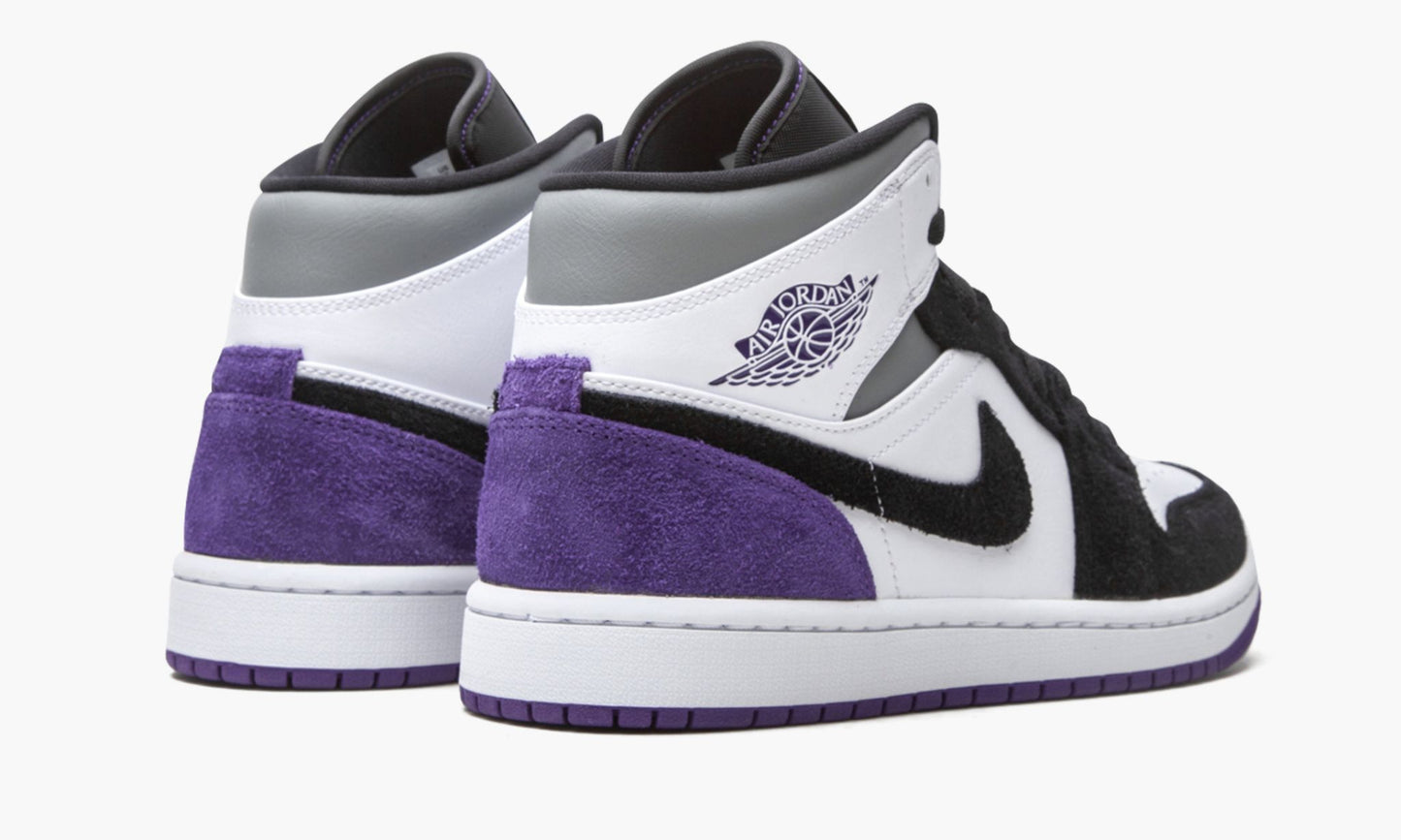 Air Jordan 1 Mid SE Court Purple Suede Sneakers - All-Day Comfort
