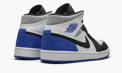 Air Jordan 1 Mid SE Game Royal Black Toe Sneakers - Collaboration Release