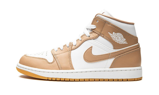 Air Jordan 1 Mid Tan / Gum Sneakers - Cushioned Stride | Rotation Essential