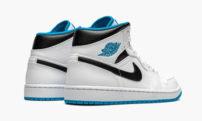 Air Jordan 1 Mid White / Laser Blue Sneakers - Modern Classic