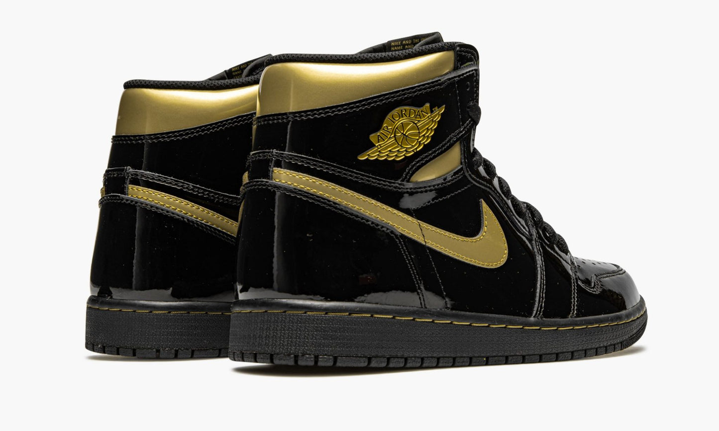 Air Jordan 1 Retro High OG “Black Metallic Gold” Sneakers - Legend Status