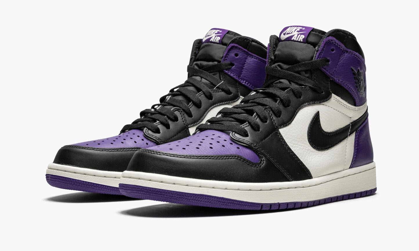 Air Jordan 1 Retro High OG Court Purple Sneakers - All-Day Comfort