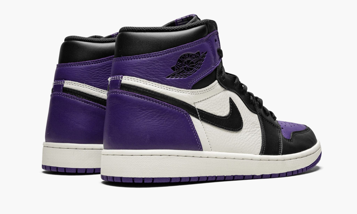 Air Jordan 1 Retro High OG Court Purple Sneakers - All-Day Comfort