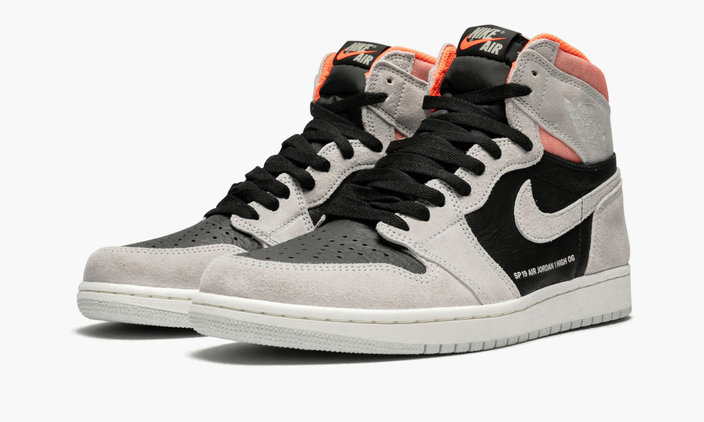 Air Jordan 1 Retro High OG Neutral Grey/Hyper Crimson Sneakers - Collector's ...