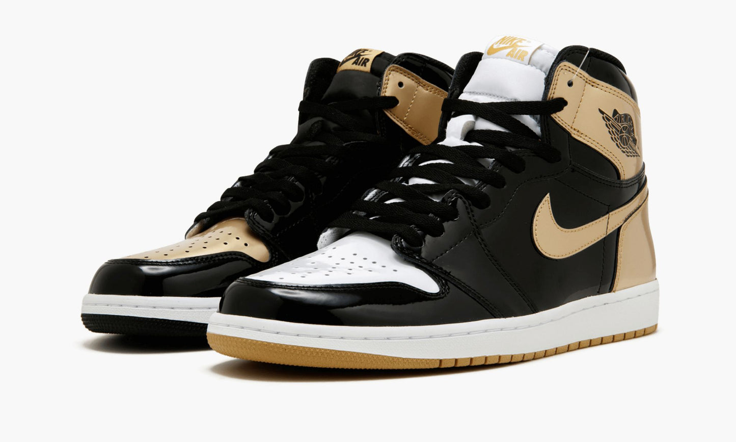 Air Jordan 1 Retro High OG NRG Gold Top 3 Sneakers - Authentic