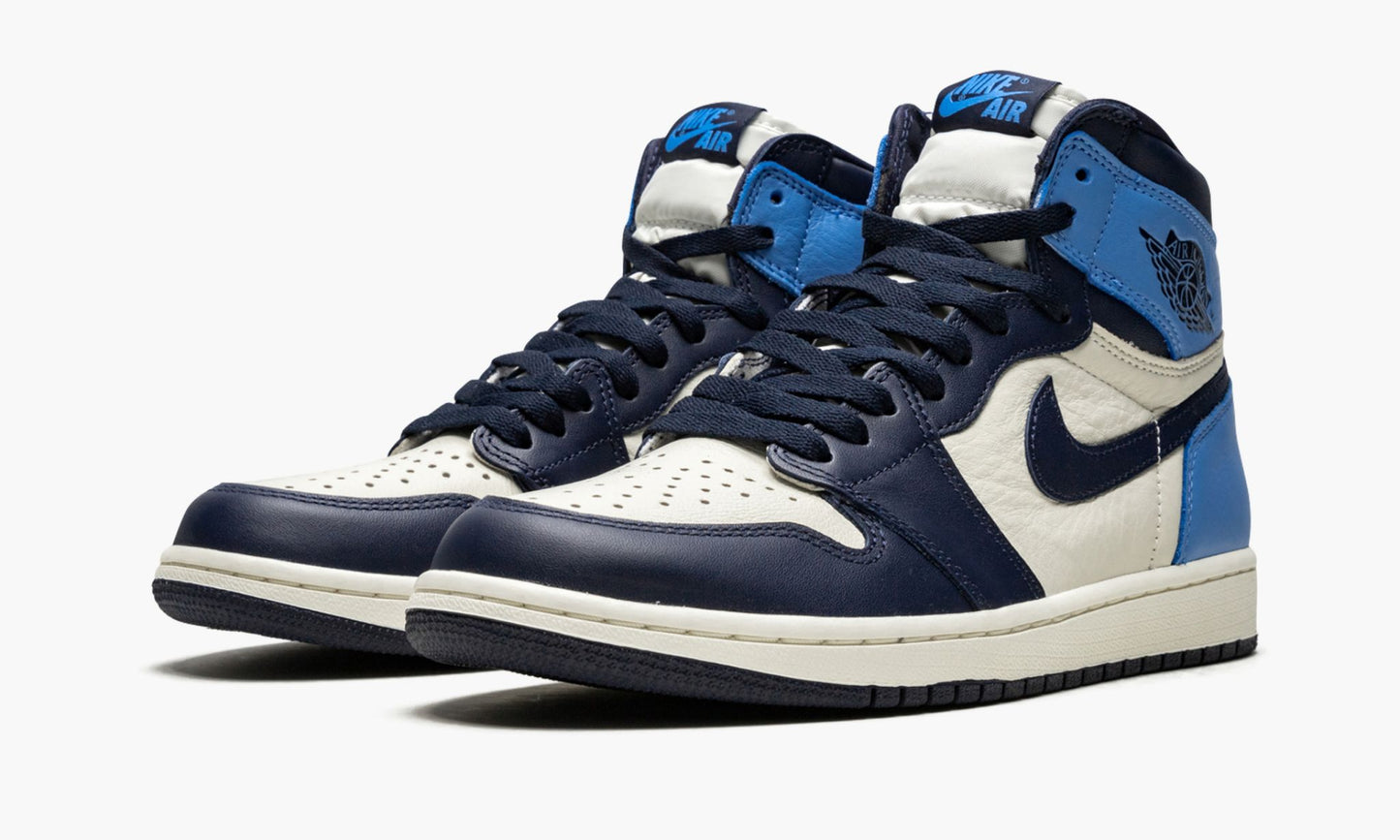 Air Jordan 1 Retro High OG Obsidian/University Blue Sneakers - Streetwear Ess...