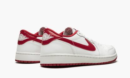 Air Jordan 1 Retro Low OG White / Varsity Red Sneakers - OG Colorway