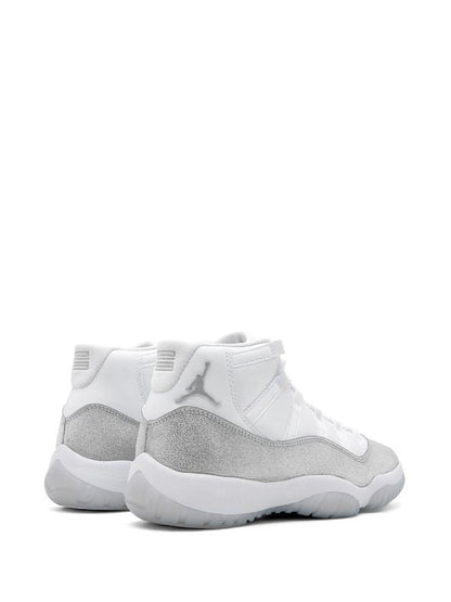 Air Jordan 11 Retro White Metallic Silver Womens Sneakers - Heritage Edition