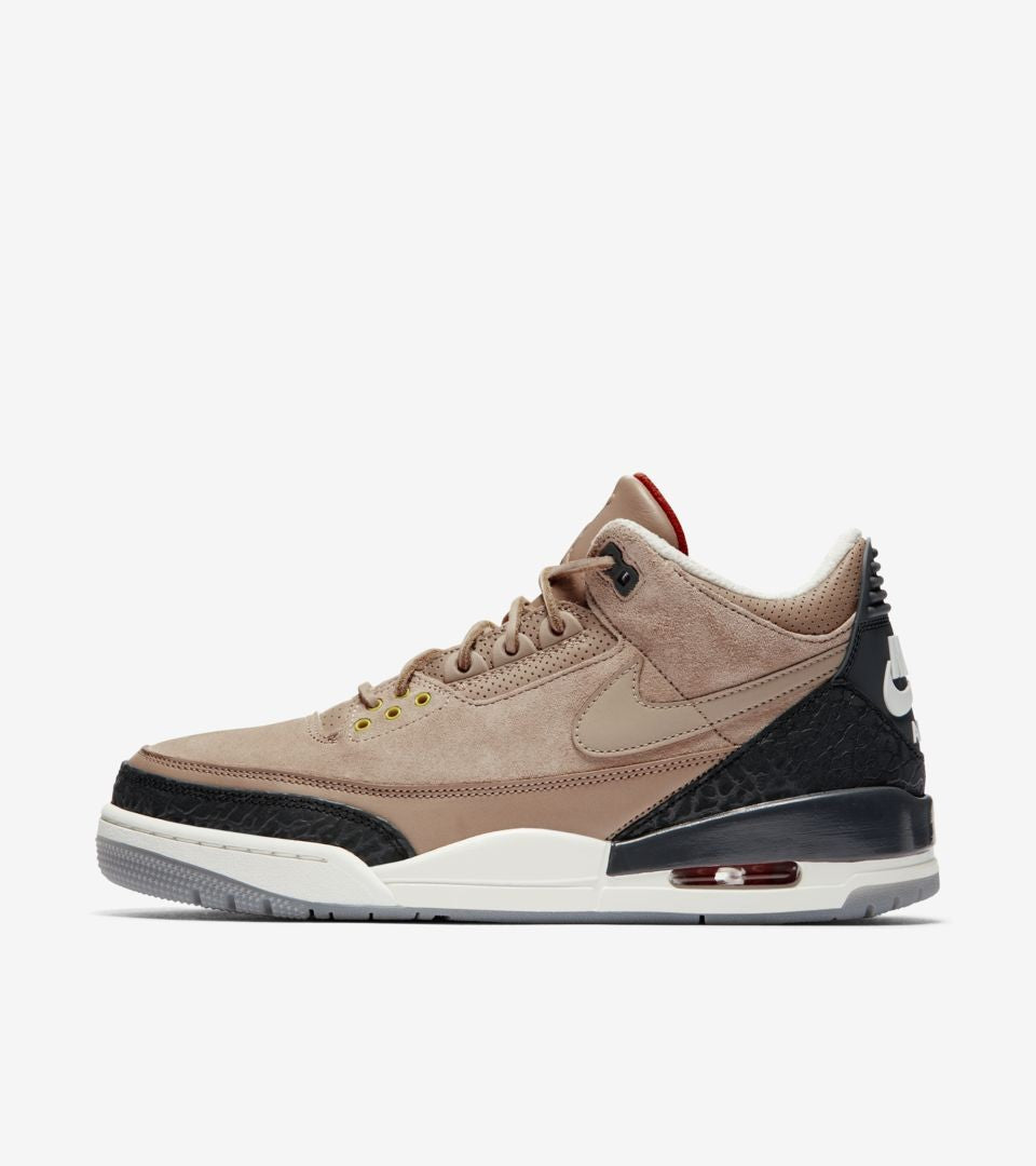 Air Jordan 3 JTH Bio Beige Suede Sneakers - Premium Sneaker