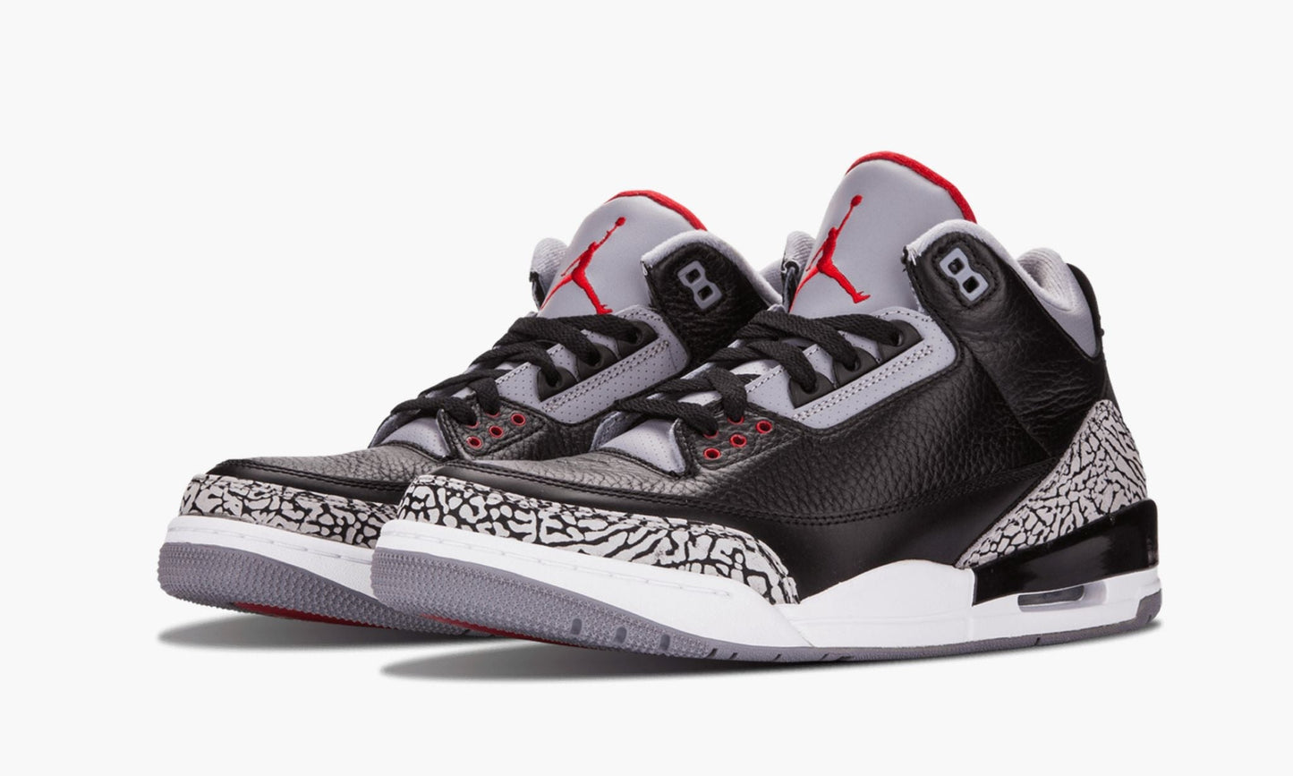Air Jordan 3 Retro Black Cement Sneakers - Pro-Level | Silhouette King
