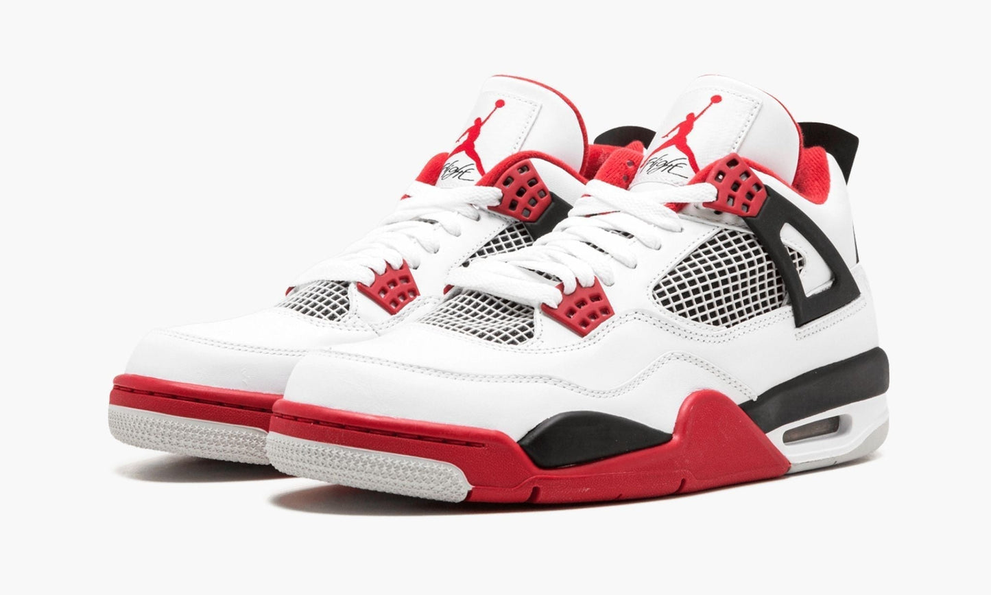 Air Jordan 4 Retro “Fire Red” Sneakers - Court Classic | Premium Footwear