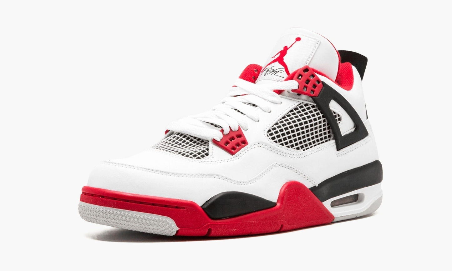 Air Jordan 4 Retro “Fire Red” Sneakers - Court Classic | Premium Footwear
