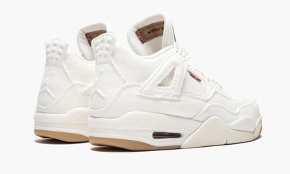 Air Jordan 4 Retro Levis NRG White Denim Sneakers - Archive Edition