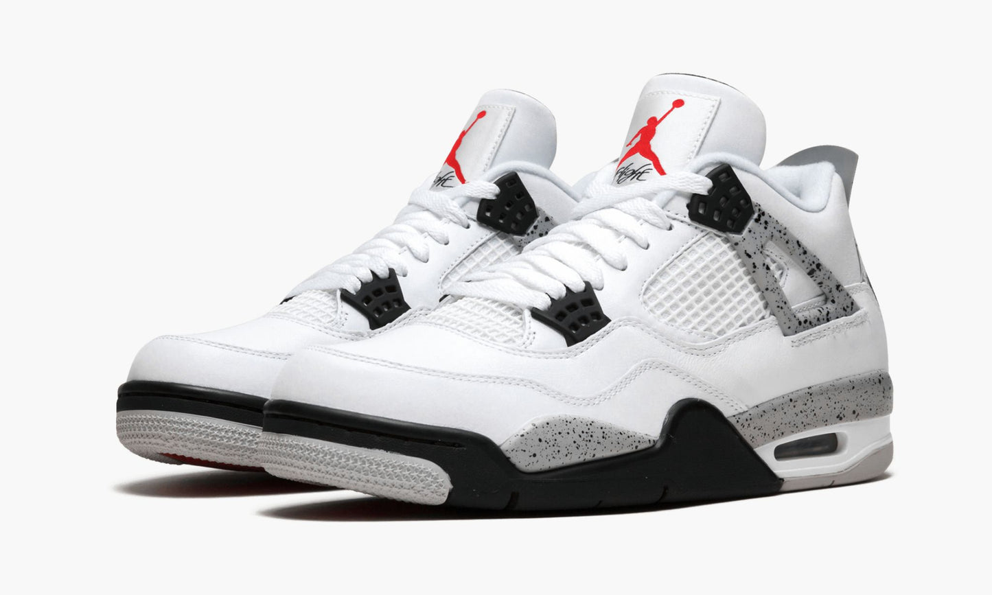Air Jordan 4 Retro OG “White Cement” Sneakers - Cushioned Stride