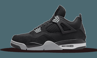 Air Jordan 4 Retro SE Black Canvas Sneakers - Authentic
