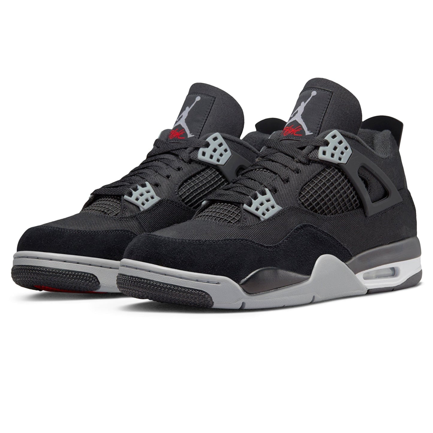 Air Jordan 4 Retro SE Black Canvas Sneakers - Authentic