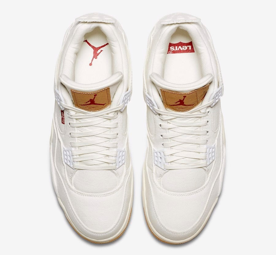 Air Jordan 4 Retro White Denim x Levi’s Sneakers - Retro Runner