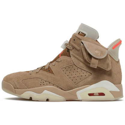 Air Jordan 6 Retro TraviScots British Khaki Sneakers - Streetwear Essential
