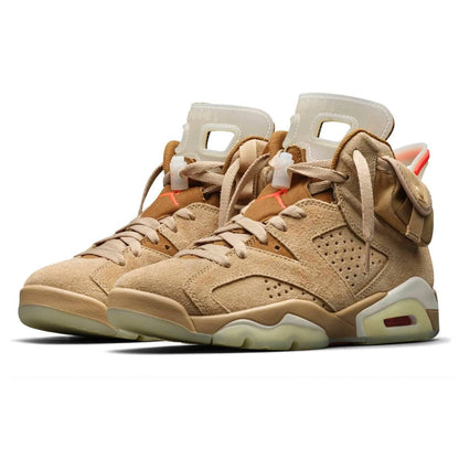 Air Jordan 6 Retro x Travis Scott British Khaki Sneakers - Court Icon