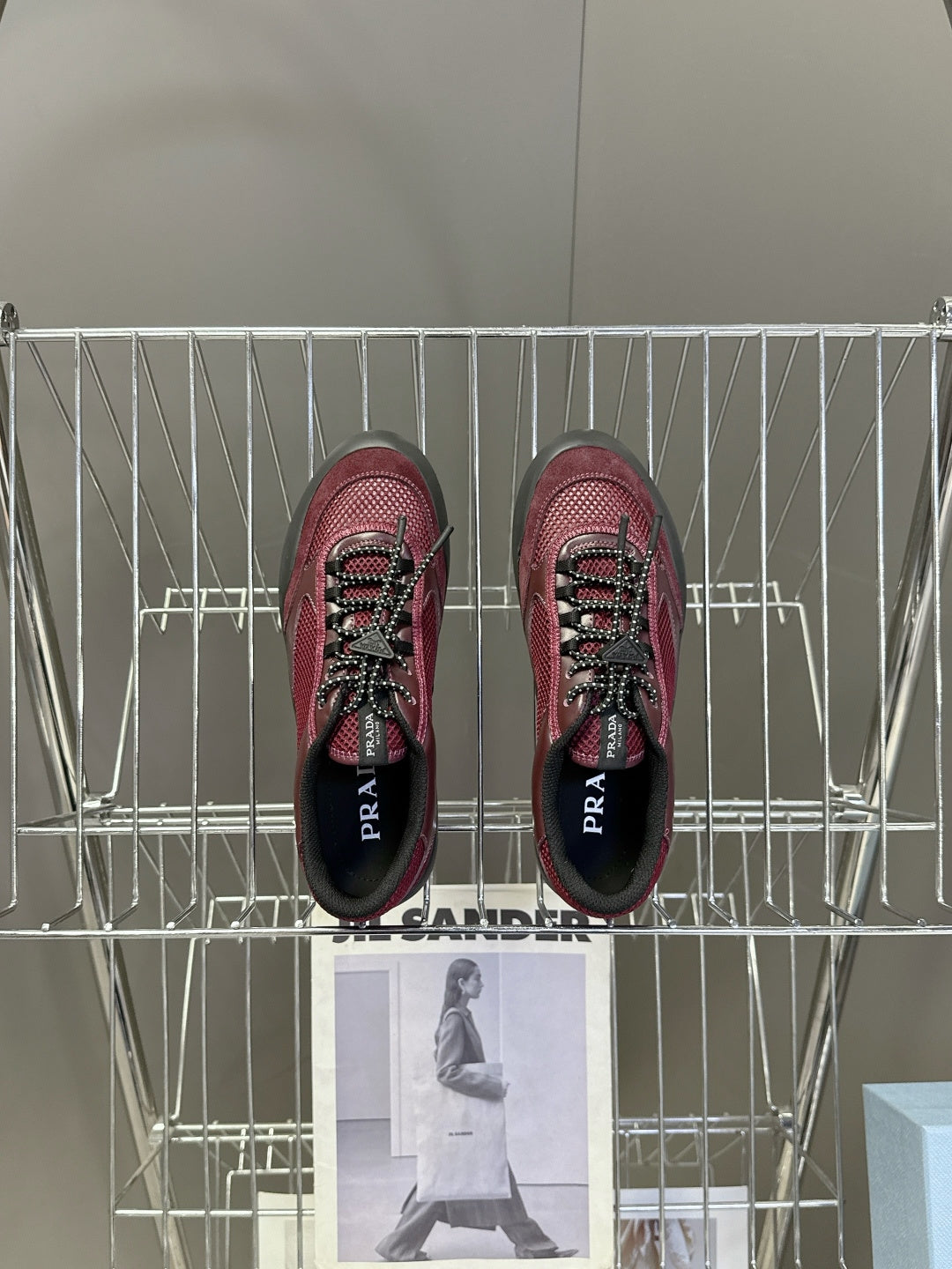 Prada 2026 Speedrock Mesh Fabric Sneaker Mesh Leather 717530
