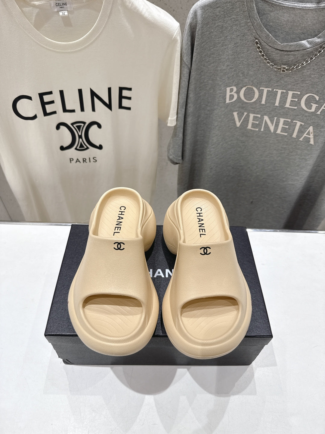 Chanel 2026  Platform Wedge Sandal 50mm Lambskin 713053