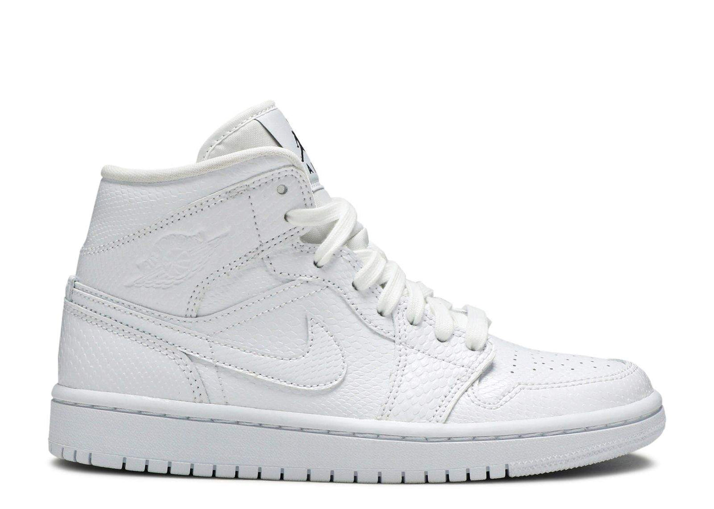 Air Jordan 1 Mid ¡®White Snakeskin¡¯ Revered Footwear Sneakers - Collector's ...