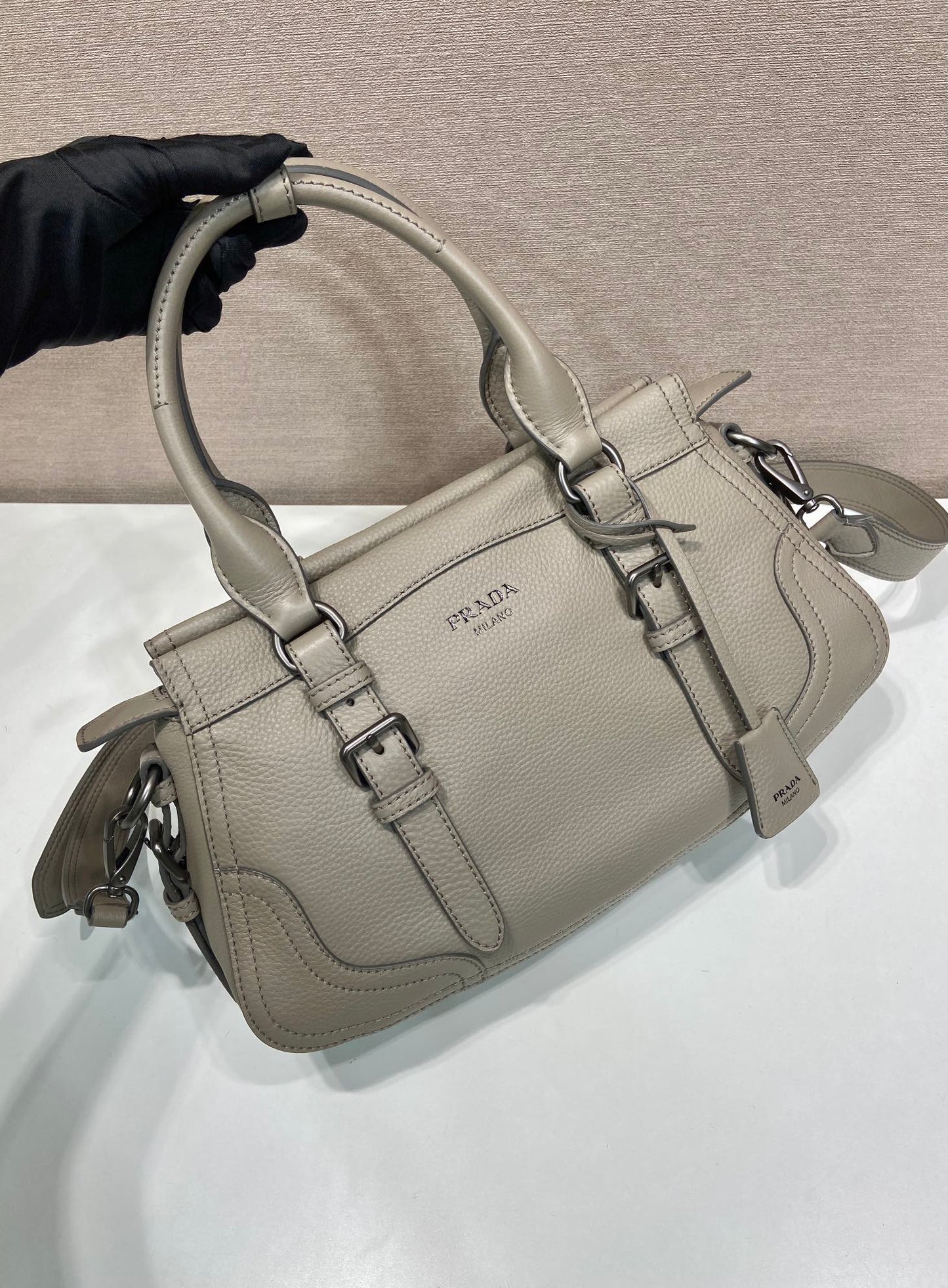 Prada 2026 Tote Bag 35cm Grained Leather 282678