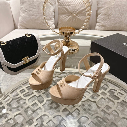 Chanel 2026 Platform Sandals Lambskin 834303