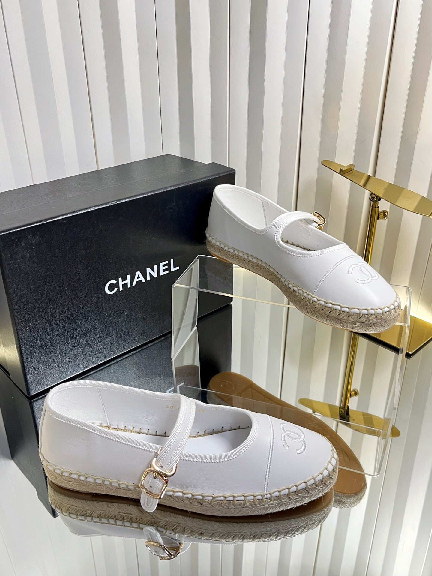 Chanel 2026 Mary Jane Espadrilles Sheepskin 767881