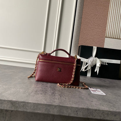 Chanel 2026 Vanity Bag 19.5cm Grained Calfskin