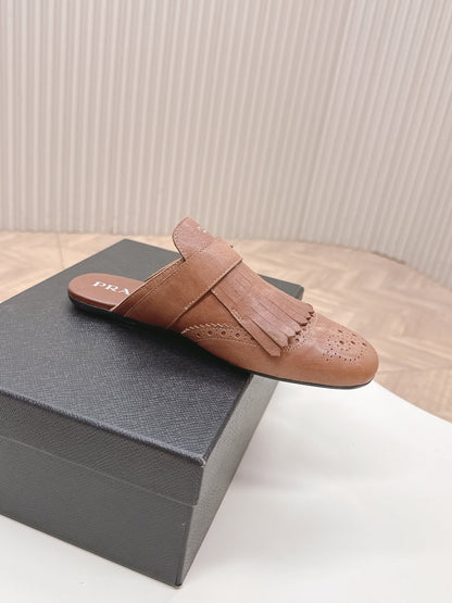 PRA 26S Mule Camel Brown Calfskin 600591