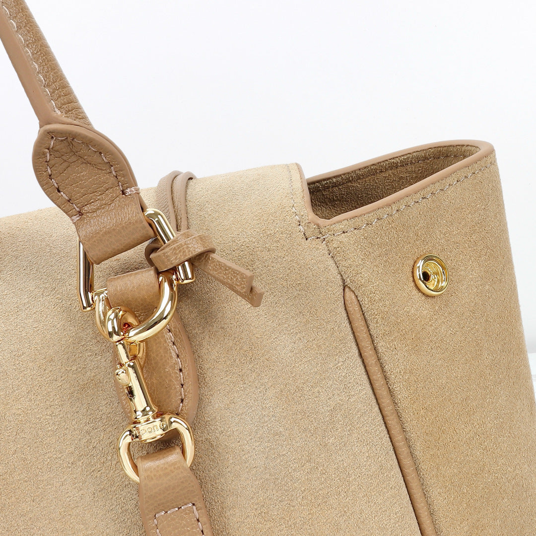 Gucci 2026 Paparazzo Shoulder Bag 37cm Beige Red Green Leather