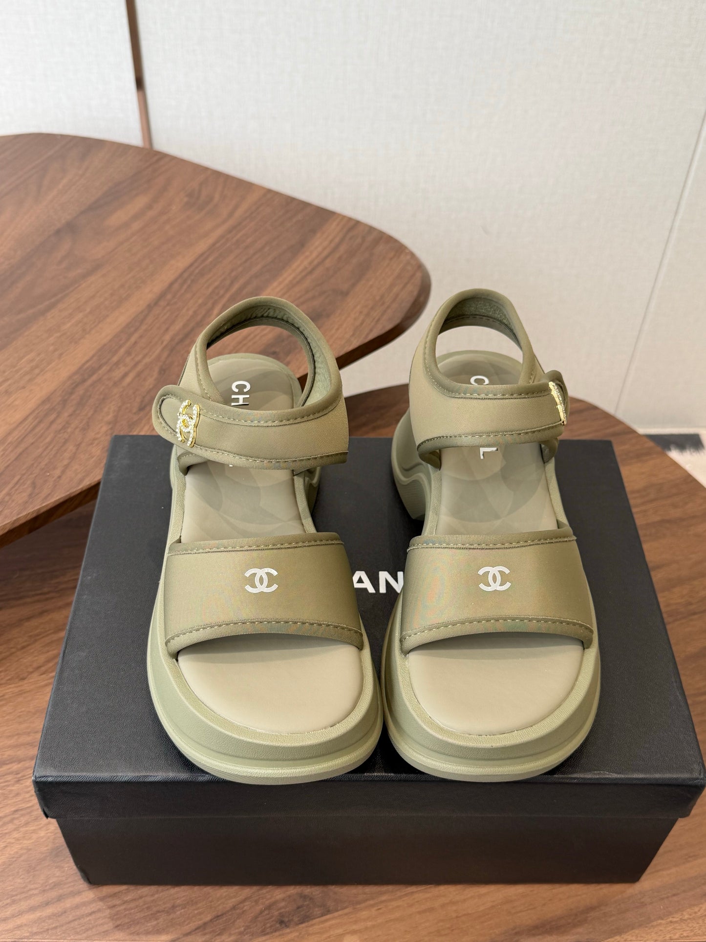 Chanel 2026 Platform Sandals Lambskin 833986
