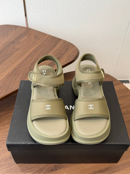 Chanel 2026 Platform Sandals Lambskin 833986