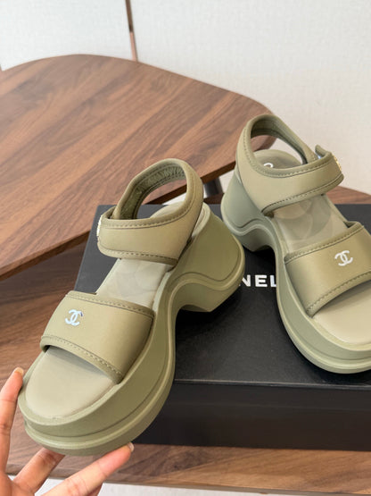 Chanel 2026 Platform Sandals Lambskin 833986