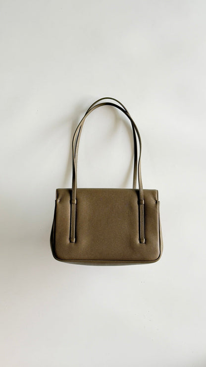 Chanel 26 Shoulder Bag 22cm Khaki Caviar Leather